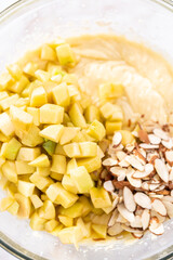 Apple bundt cake with caramel glaze