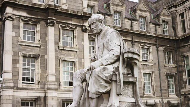 George Salmon monument in Trinity College Dublin, Ireland.