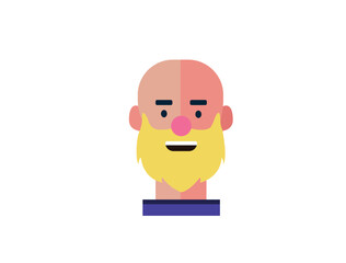 Cartoon style Emoji character. boy profile photo icon, man portraits. User photo. Perfect for coloring book, textiles, icon, web, painting, book, t-shirt print. flat face design character isolated.