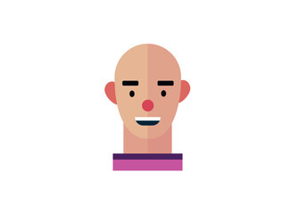 Cartoon style Emoji character. boy profile photo icon, man portraits. User photo. Perfect for coloring book, textiles, icon, web, painting, book, t-shirt print. flat face design character isolated.