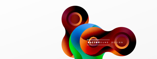 Circle geometric background. Abstract modern backdrop. Vector Illustration For Wallpaper, Banner, Background, Card, Book Illustration, landing page