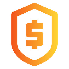Dollar gradient icon