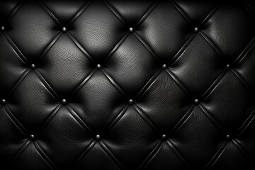 Black leather texture background Made with Generative AI
