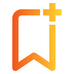 bookmark gradient icon