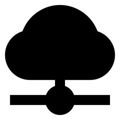 cloud glyph icon