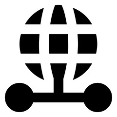 Global glyph icon
