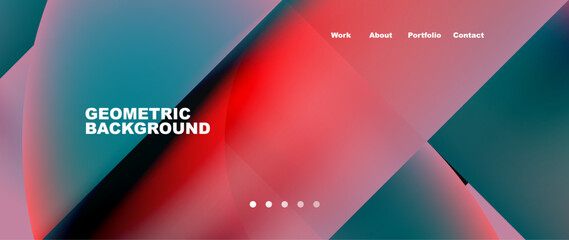 Geometric abstract background, line with fluid colors. Vector Illustration For Wallpaper, Banner, Background, Card, Book Illustration, landing page