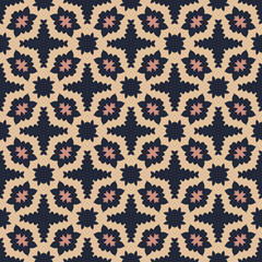 Abstract tileable geometric pattern. A seamless background, vintage texture.	
