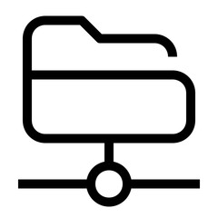 Folder line icon