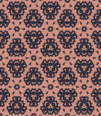 Abstract tileable geometric pattern. A seamless background, vintage texture.	
