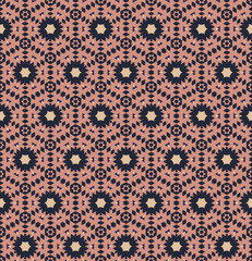 Abstract tileable geometric pattern. A seamless background, vintage texture.	
