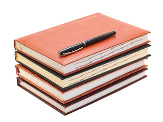 Notebook and pen isolated
