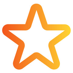 Starred gradient icon