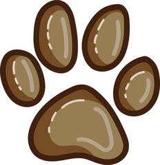 paw vector image or clipart