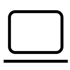 Laptop line icon