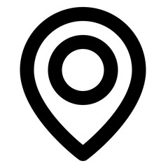 Map Location line icon