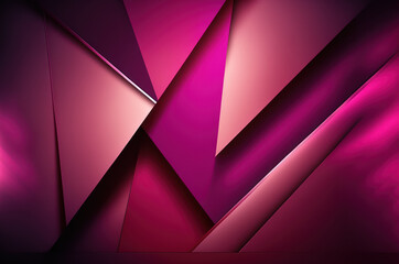 Fototapeta premium Viva magenta color tone abstract background graphic design. Generative ai.