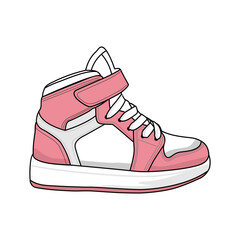 Sneakers Kid Vector Image and Illustration