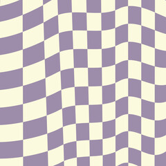 trendy cool distorted checkerboard decoration