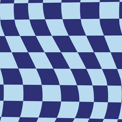 trendy cool distorted checkerboard decoration