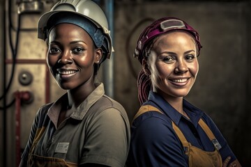 Plumbers Multiracial Women (generative AI)