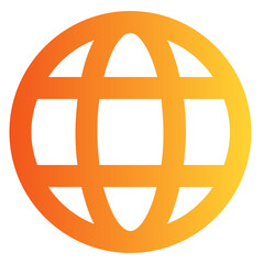 Obraz premium Internet gradient icon