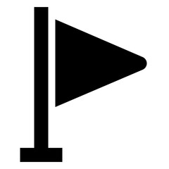 Map Flag glyph icon