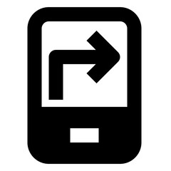 Mobile glyph icon