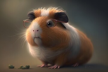 Cute Guinea Pig Character Created