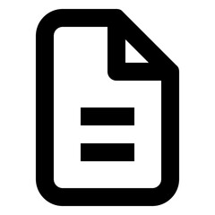 Paper line icon
