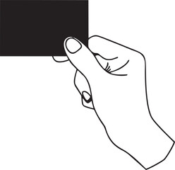 Hand icon symbol in black vector image , illustration of the human finger