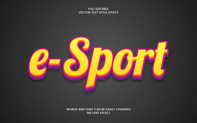 e-sport text effect