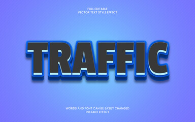 traffic text effect