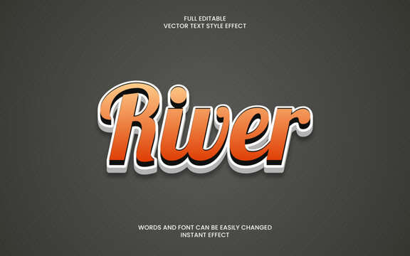 river text effect