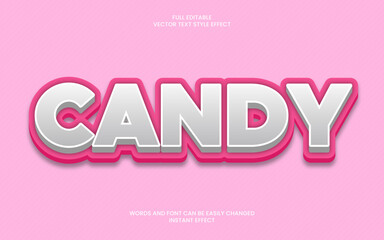 candy text effect