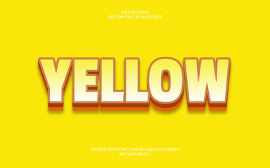 yellow text effect