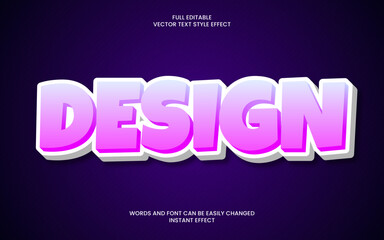 design text effect