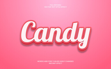 candy text effect