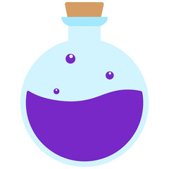 Round Glass Bottle Potion