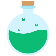 Round Glass Bottle Potion