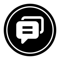 Chat Circular line icon