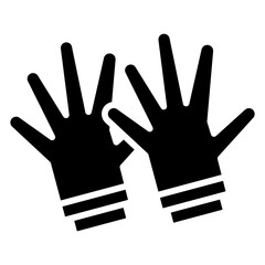 Fototapeta premium hand gloves for protection illustration