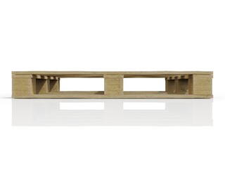 Wooden Pallet Skid Flat Transport Structure for Transportation