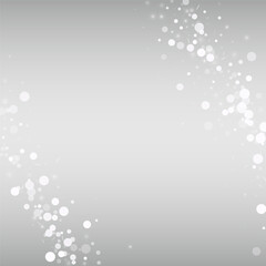 Obraz premium Winter Blizzard Vector Silver Background. Falling