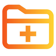 Obraz premium Folder gradient icon