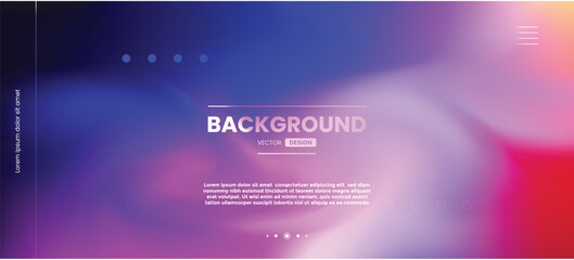 Trendy blurred liquid gradient mesh landing page with circle. Abstract multi-color gradient vector cover illustration set. Design for website, business brochures, cards, packages and posters.	
