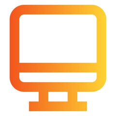Computer gradient icon