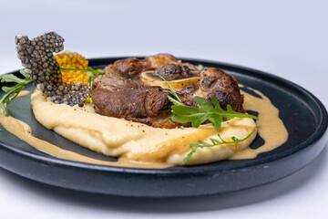Veal ossobuco with parsnip puree