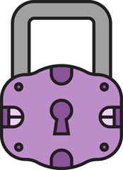 padlock icon illustration
