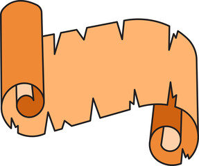 paper scroll and parchment illustration